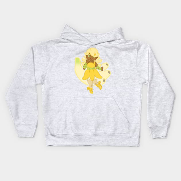 Breanna Banana - Fruity Friends Kids Hoodie by ncprocter